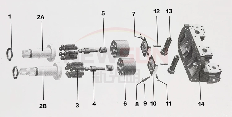 HPV118 Hydraulic Piston Pump Parts