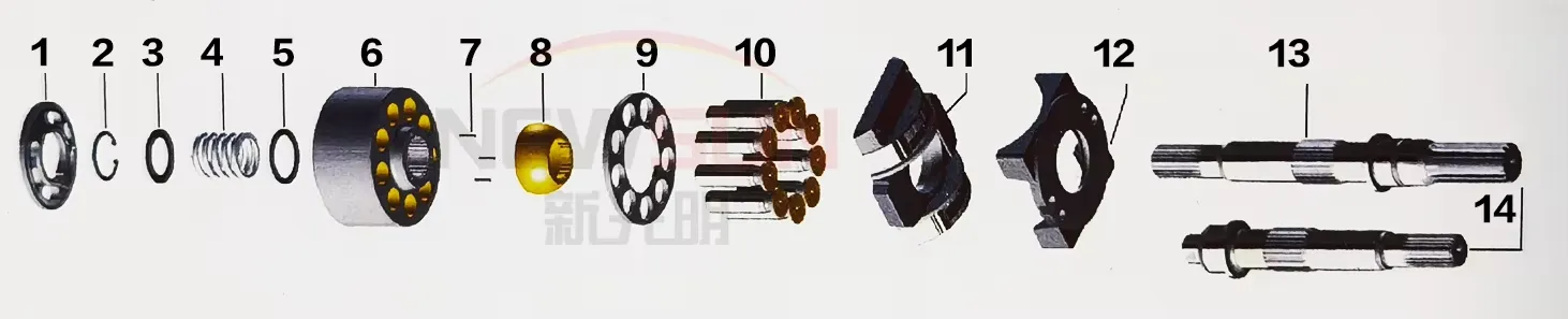 E120B Hydraulic Piston Pump Parts
