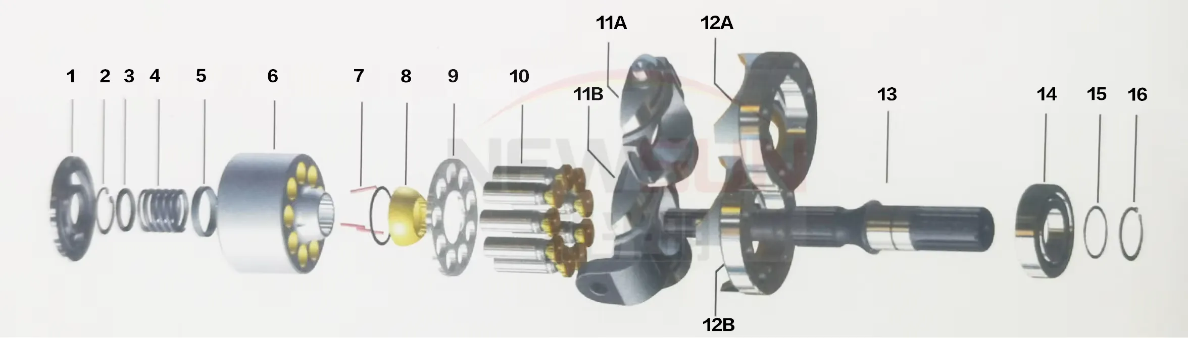 Komatsu HPV95 Hydraulic Piston Pump Parts